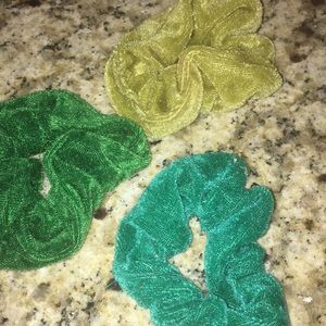 Velvet scrunchies